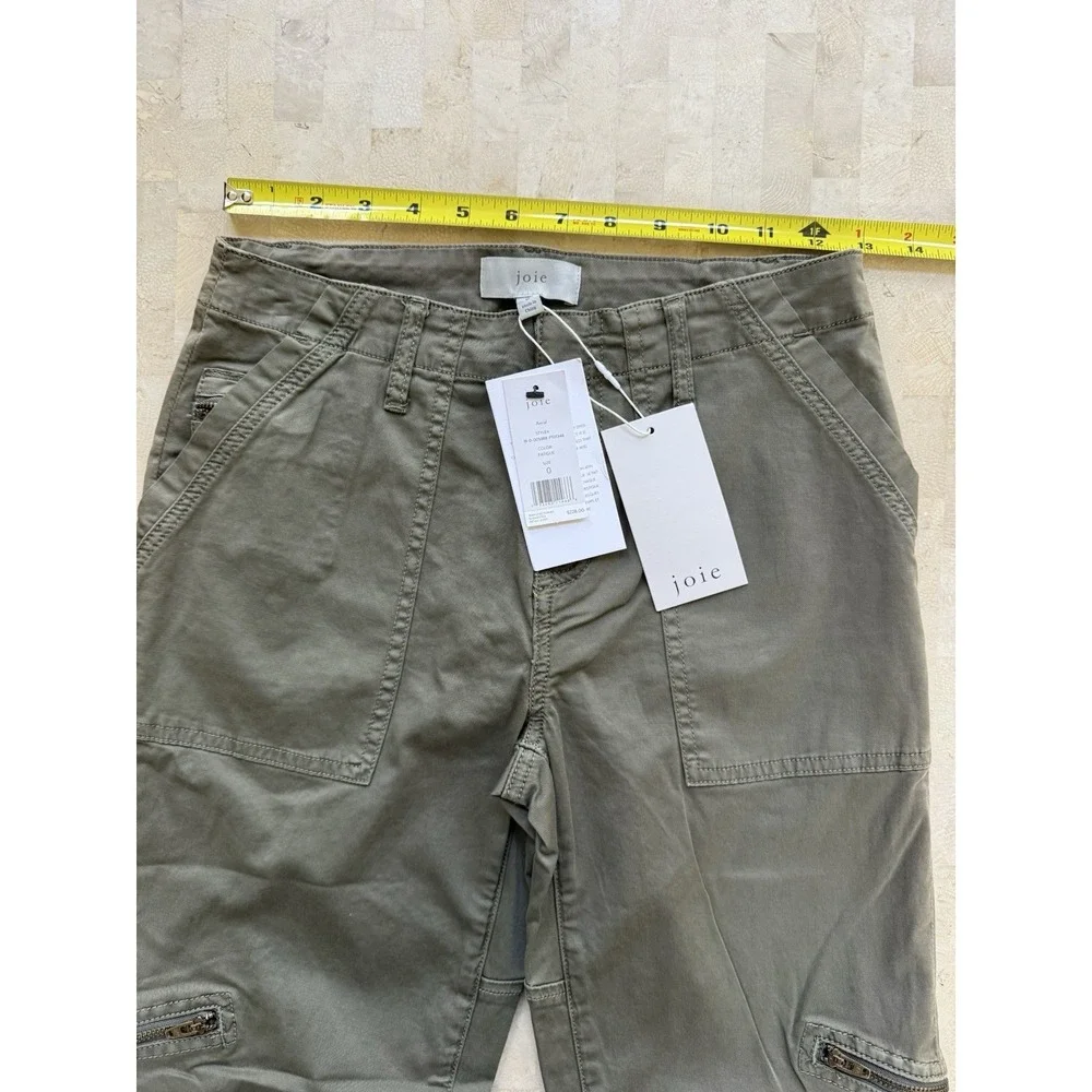 Joie Aerial Stretch Twill Utility Jogger‎ Pants Fatigue Women's Size 0 NWT $228